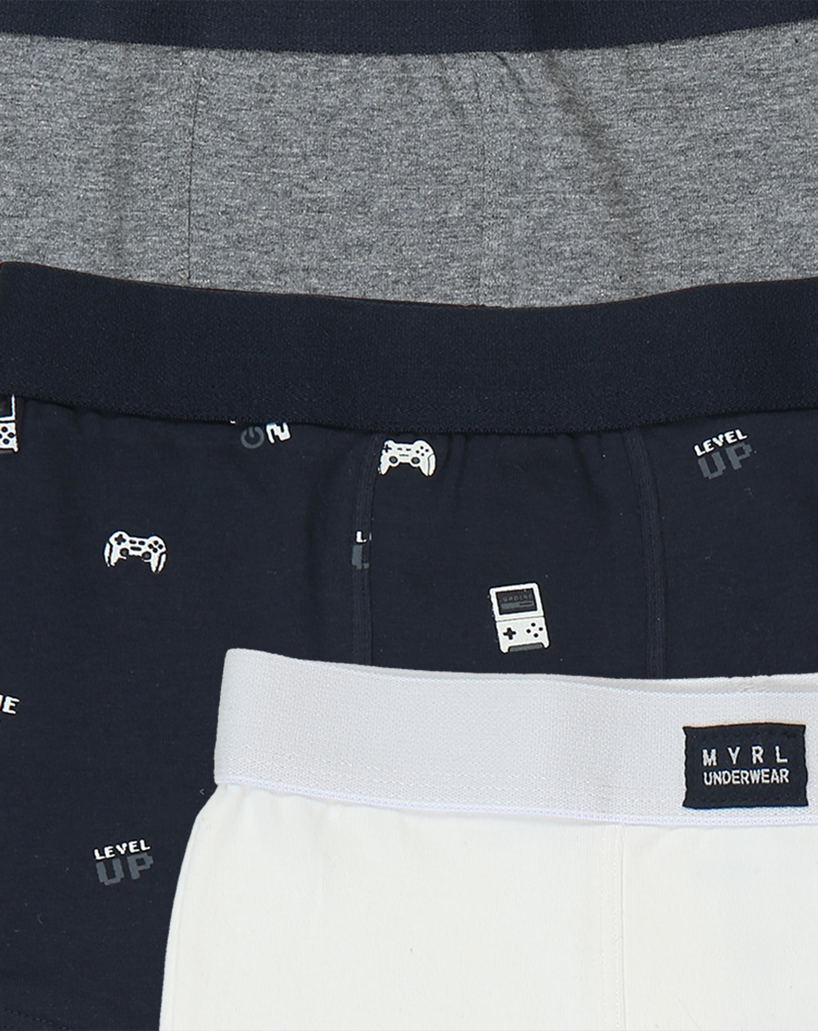 Boxershorts GAMES 3er Set in grau