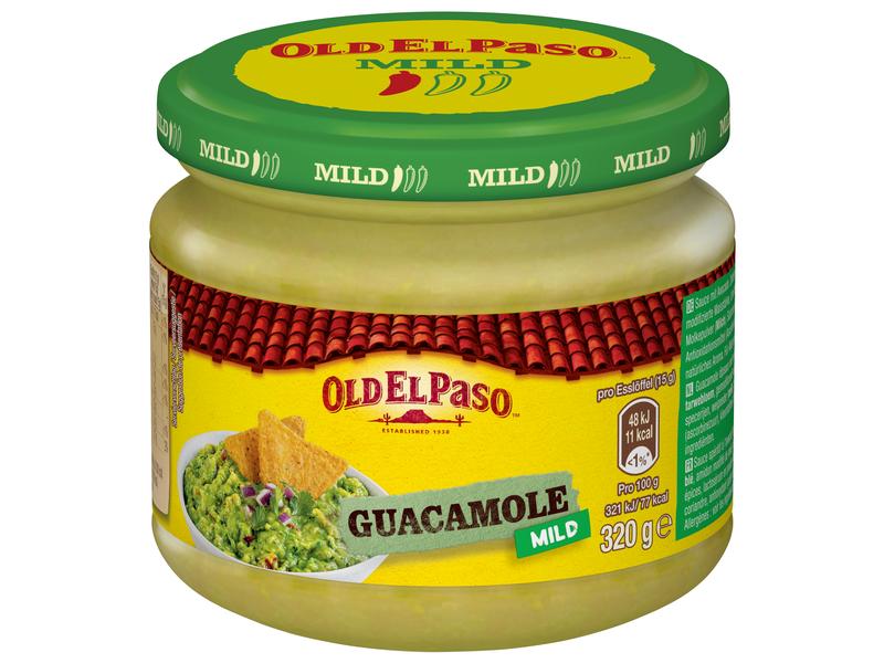 Old El Paso Guacamole Style Salsa 320 g Dip-Sauce mit Avocado, Tomate und Zwiebeln