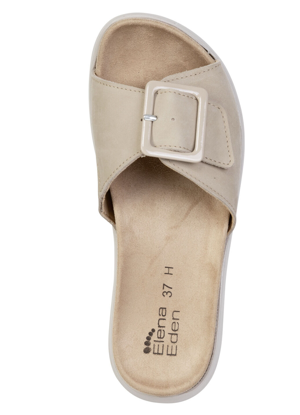 ELENA EDEN, stylische Damen-Pantoletten, Weite H, mit herausnehmbarem Fussbett