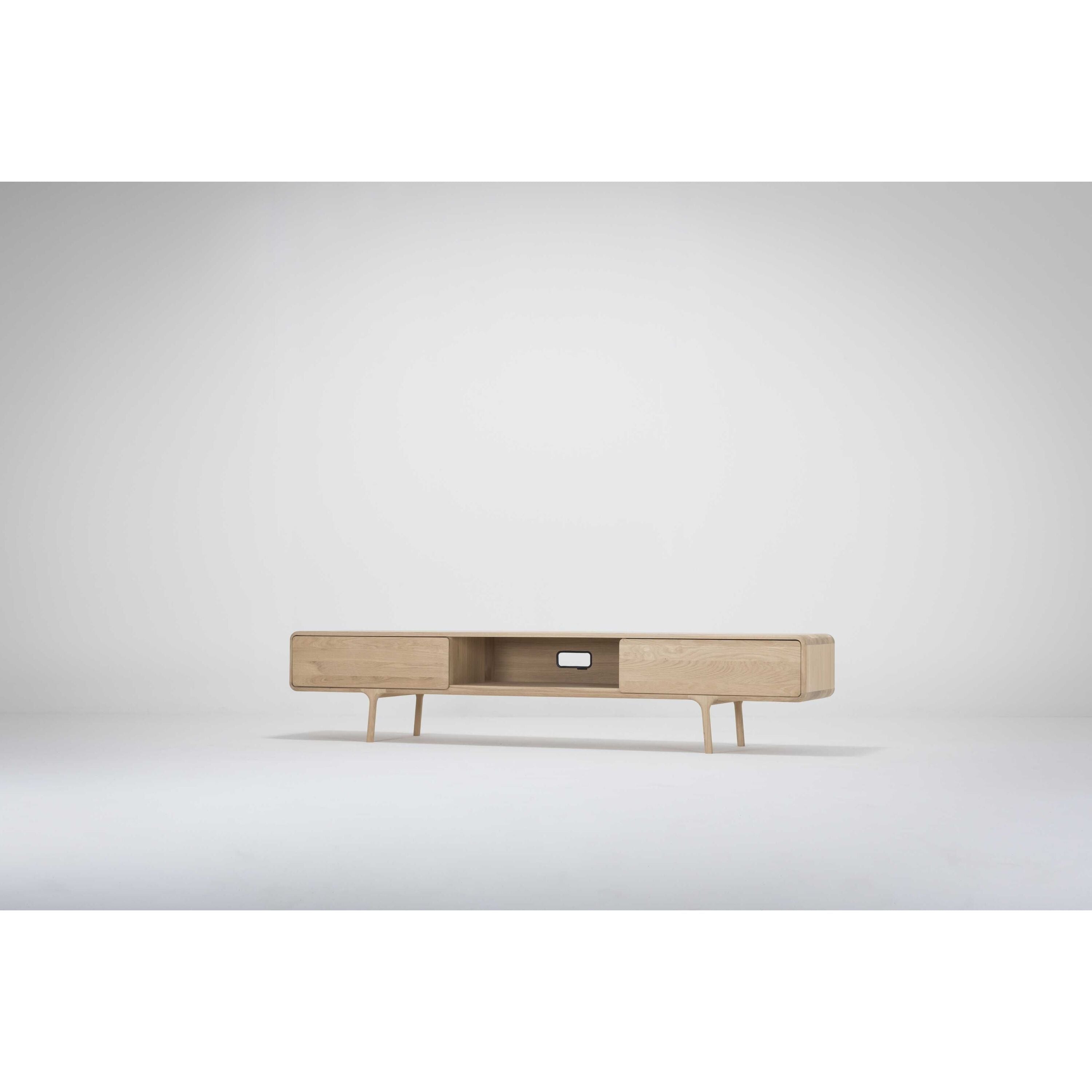 Fawn lowboard tv-meubel 2 lades 220x45 whitewash