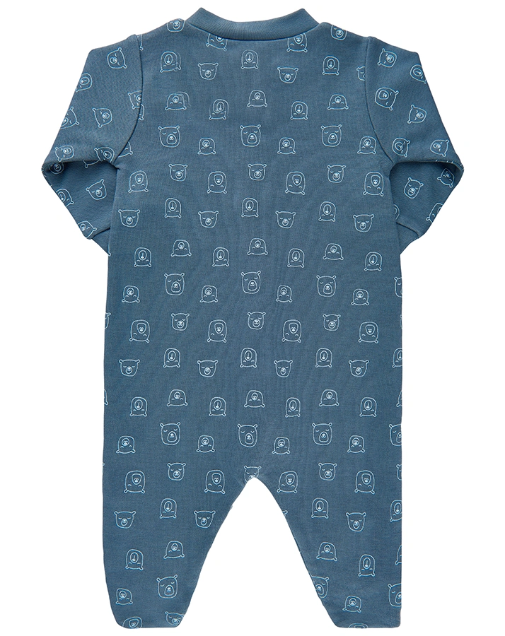 Schlafstrampler INFINITY AOP in blau