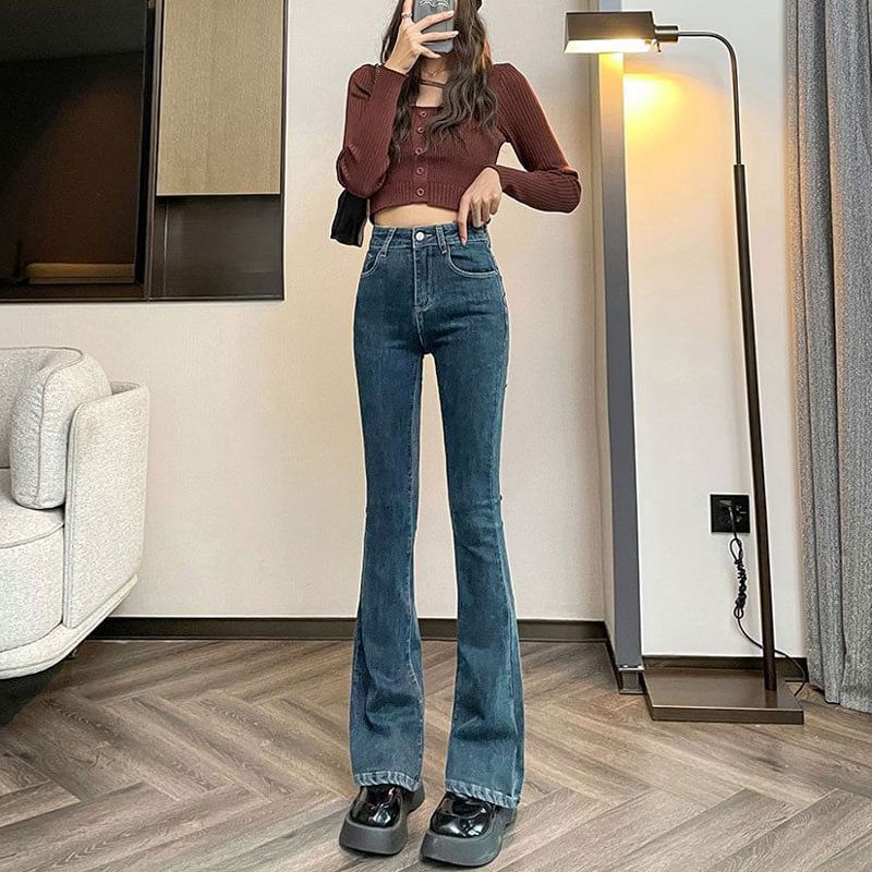 DREE - High Rise Bootcut Jeans
