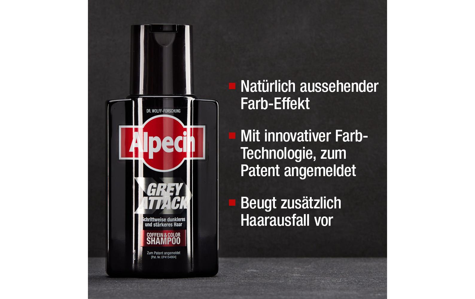 Shampoo Grey Attack 200 mlHaarshampoo reduziert graue Haare sichtbar