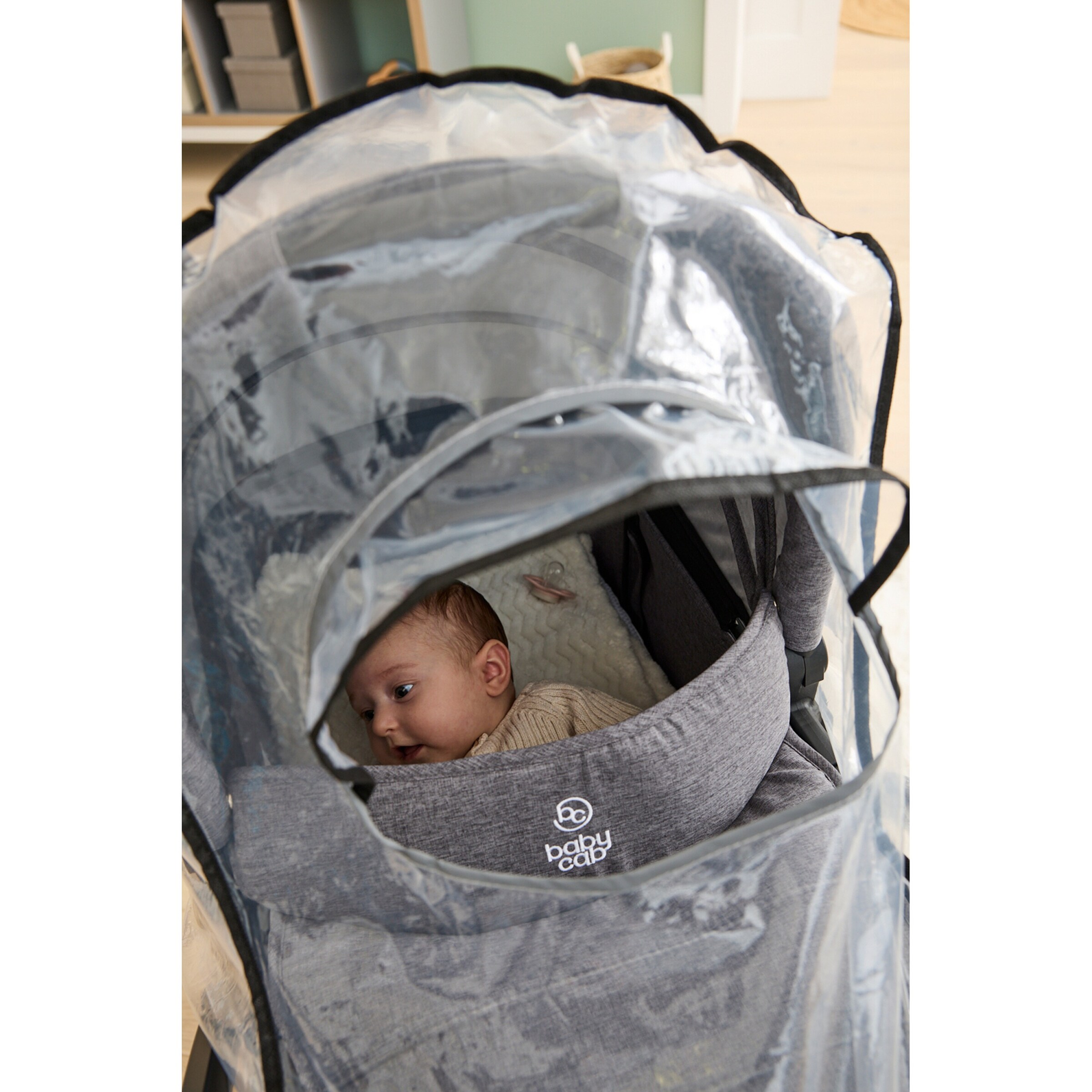 babycab Regenschutz Universal für Kinderwagen