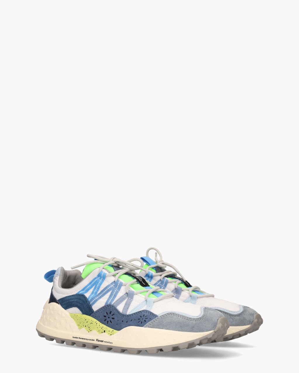 Flower Mountain Washi Wit/Multicolor Herensneakers