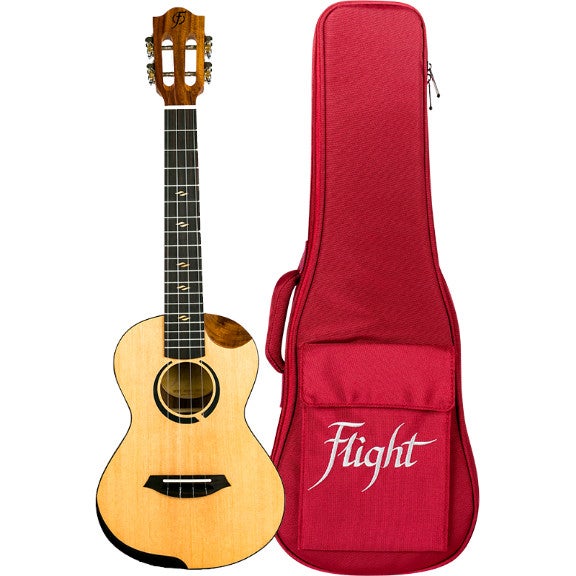 Flight Princess Series Victoria EQ-A Concert elektrisch-akoestische concert ukelele met gigbag