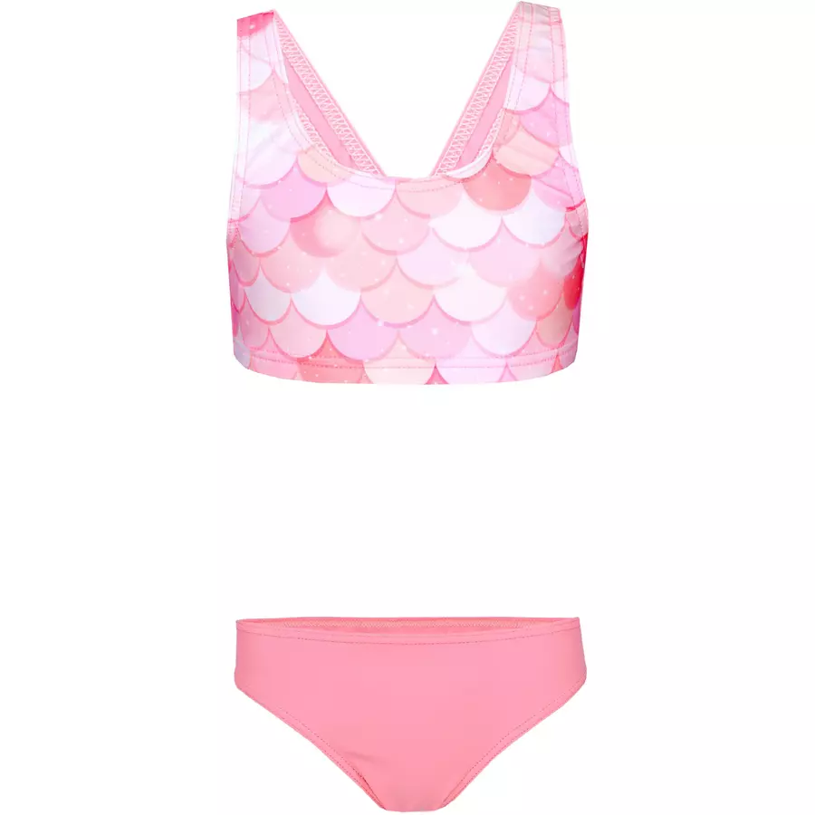 Aquarti Mädchen Sport Bikini Racerback Bustier & Bikinislip rosa