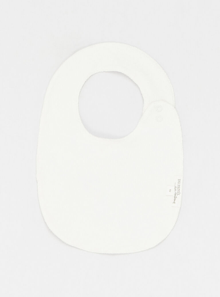 Lot de 3 bavoirs blanc cassé mixte