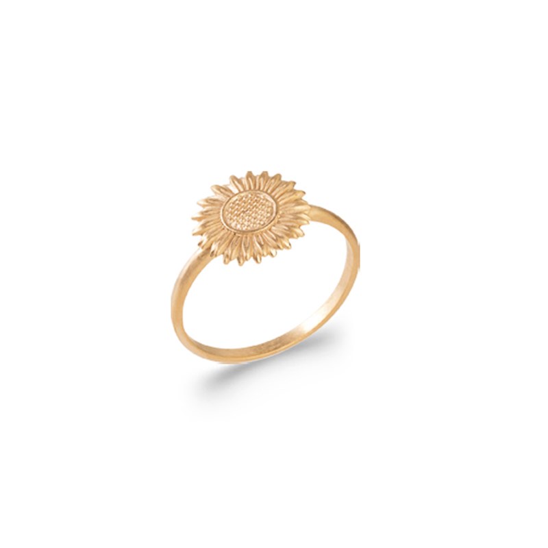 Bague fantaisie fleur en plaqué or ROXANE - Bijoux Privés Discovery