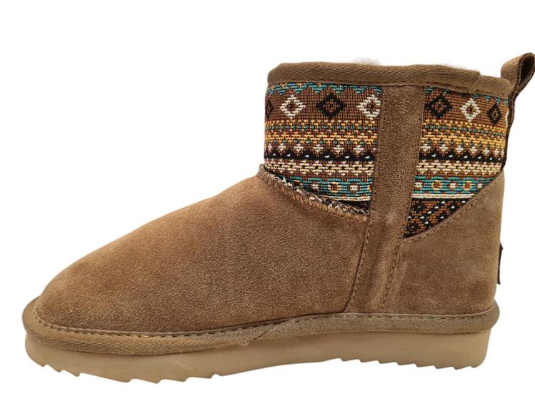 Warmbat Wallaby Womes Suede Woven Mud