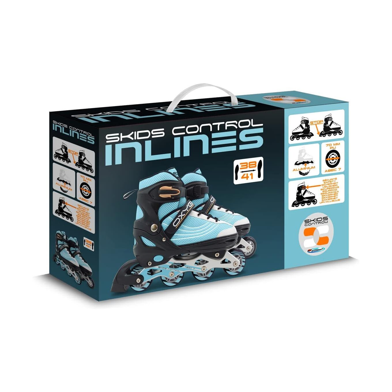 Patins em linha com controle de derrapagem