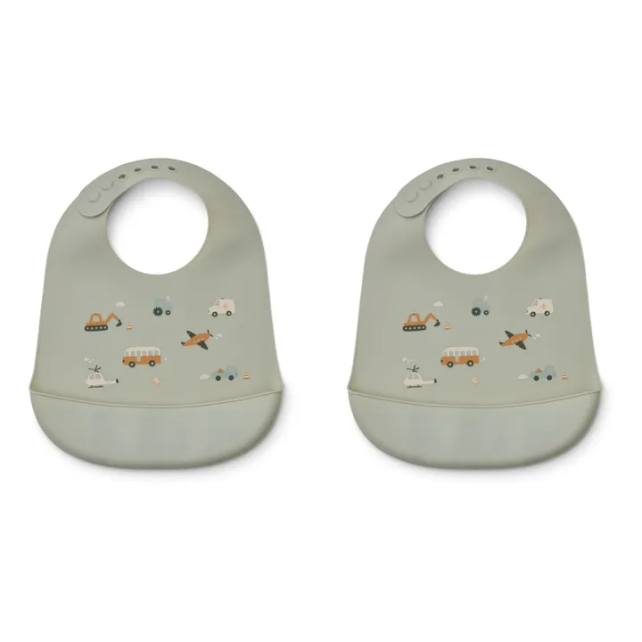Liewood Bavoirs en silicone - Set de 2 | Bleu
