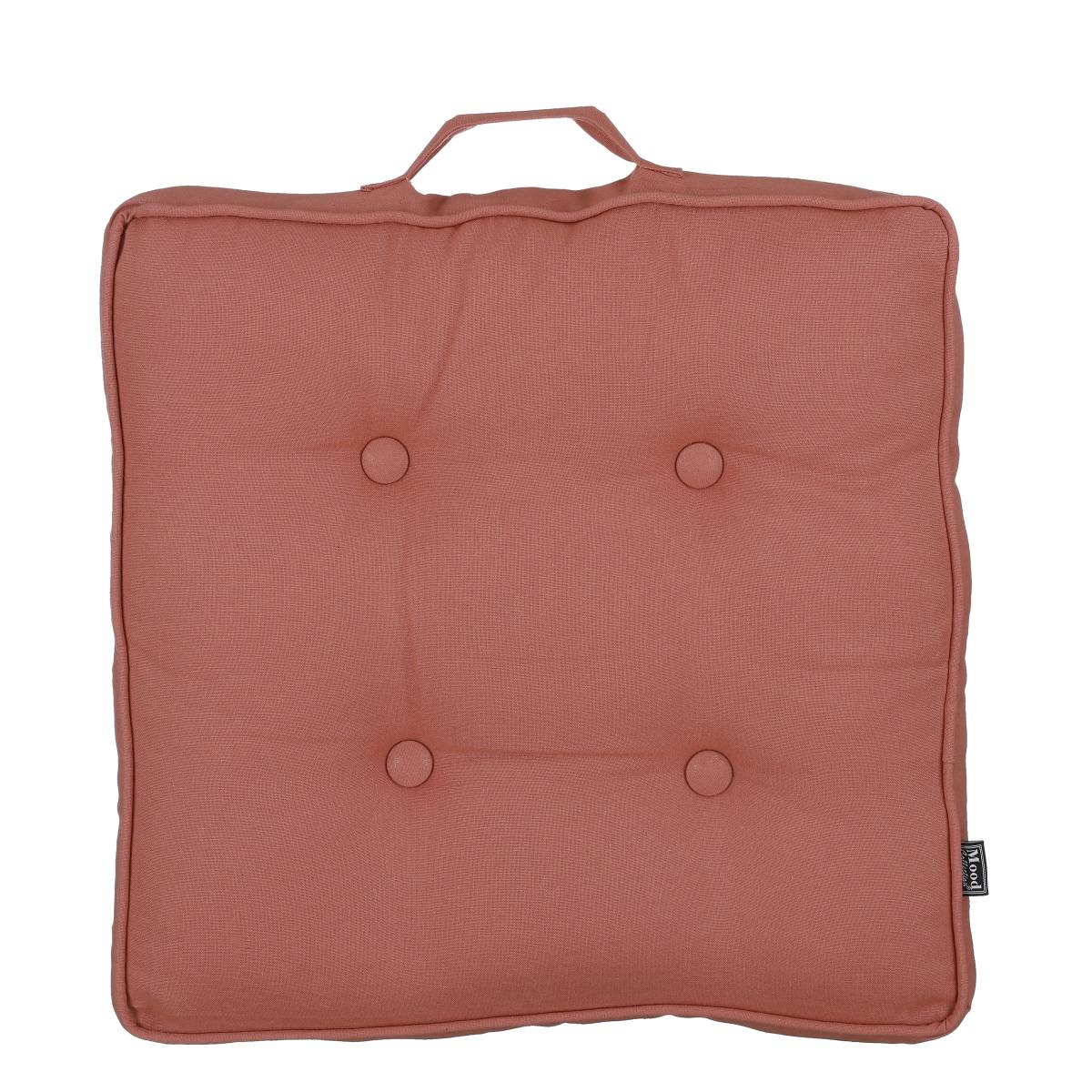 In the mood coussin de jardin tivoli - 45x45x7 cm - coton - rose