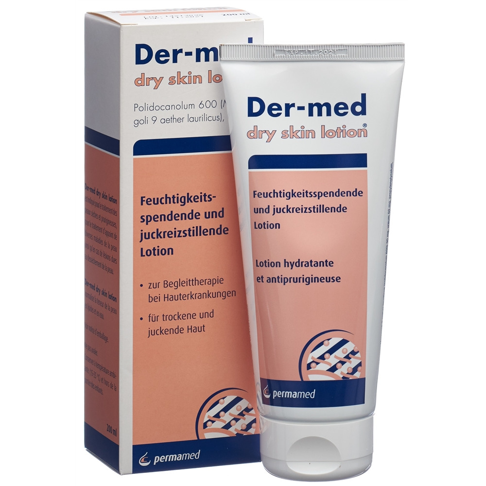 Der-med dry skin Lotion<br>200 ml, Tube, Emulsion zur Anwendung auf der Haut