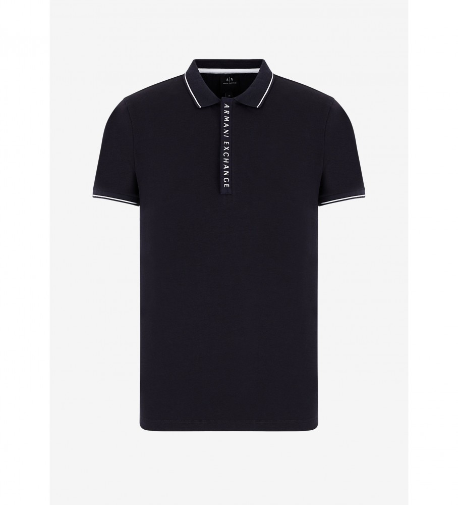 Polo básica Armani Exchange com logotipo náutico