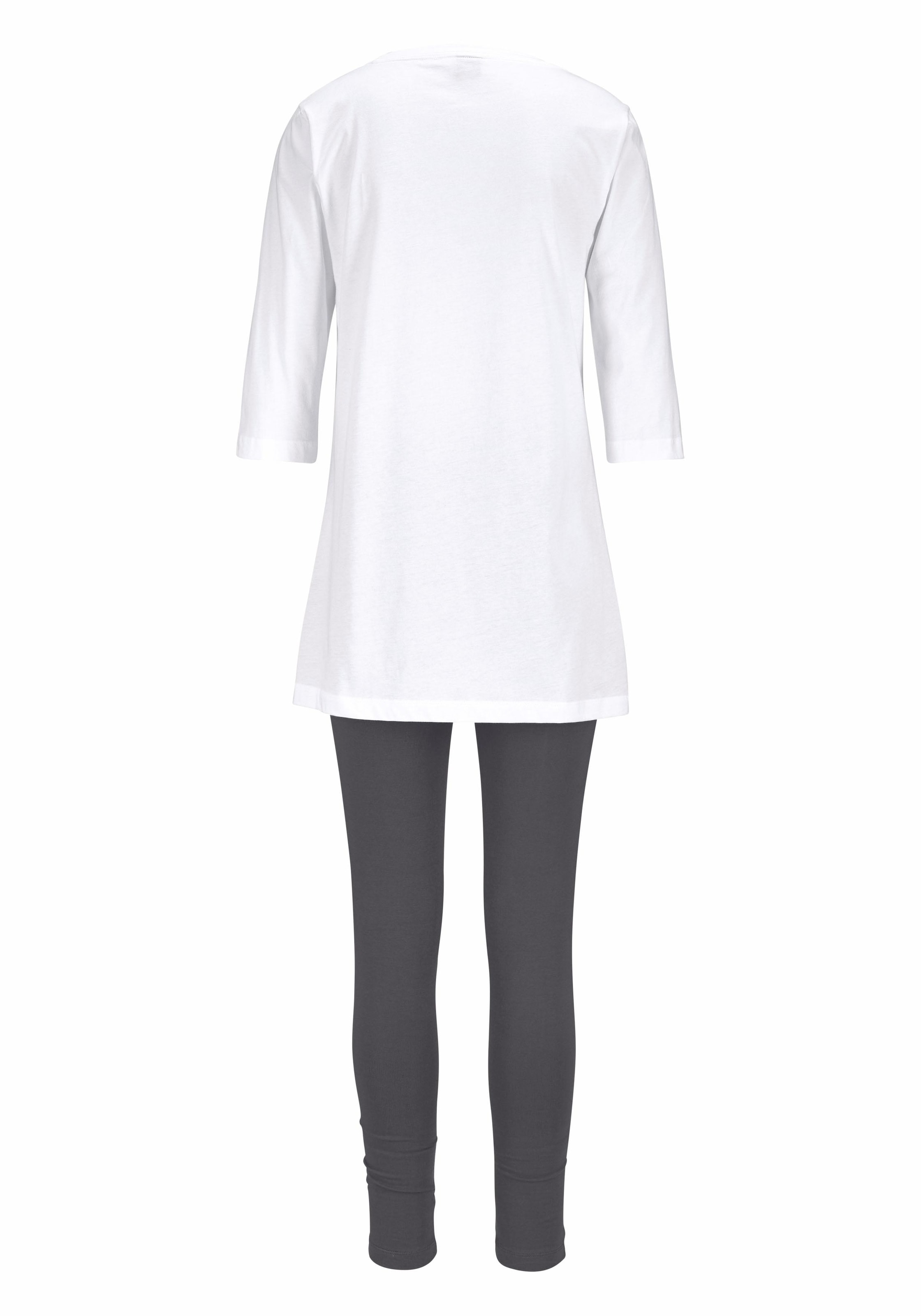 Peanuts Pyjama 2 Stk. tlg., mit Leggings und legerem Shirt mit Snoopy Druck