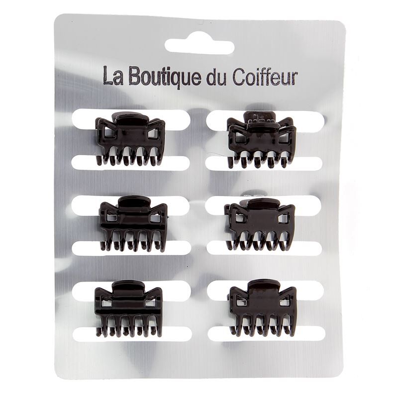 Petites pinces croco noir