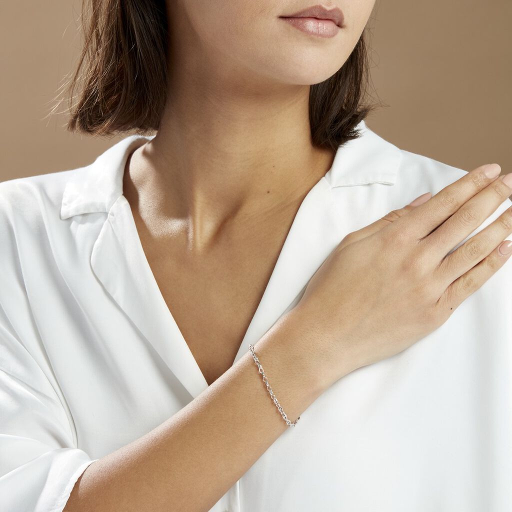 Bracelet Carrus Argent Blanc