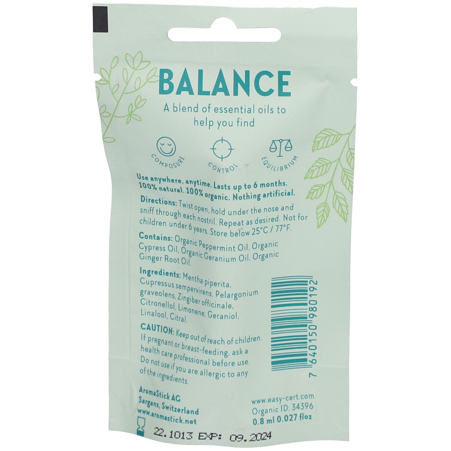 AROMASTICK RIECHSTIFT BALANCE