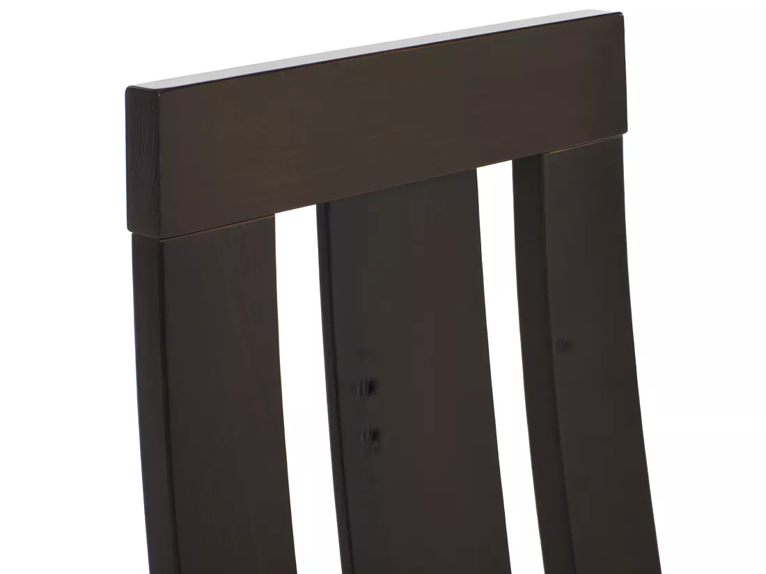 Lot de 4 chaises DOMINGO - Hêtre massif wengé