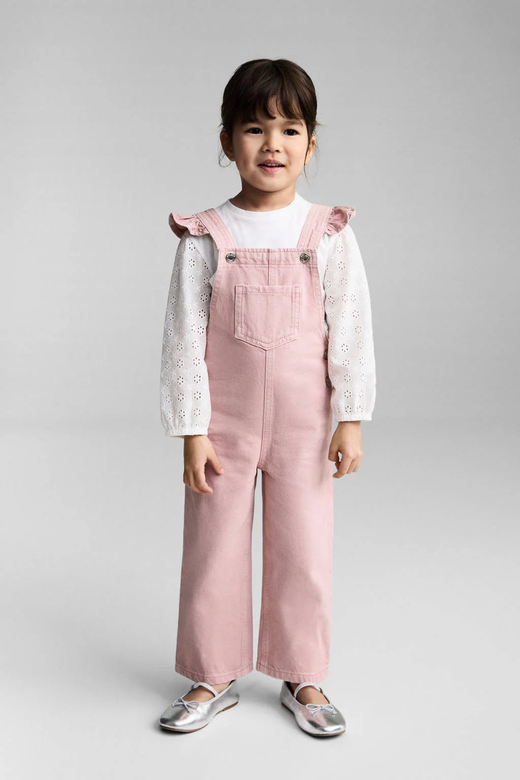 Mango Kids tuinbroek roze