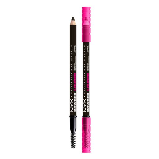 NYX Professional Makeup Powder Louder Brow Pencil, 09 Black