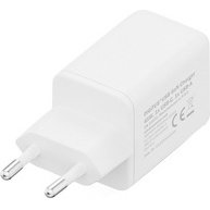Chargeur secteur USB GaN, USB-C/USB-A, 45 W, blanc
