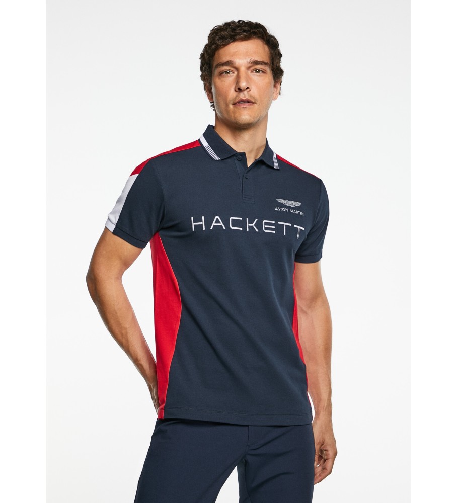 Hackett Polo Amr azul marinho, vermelho