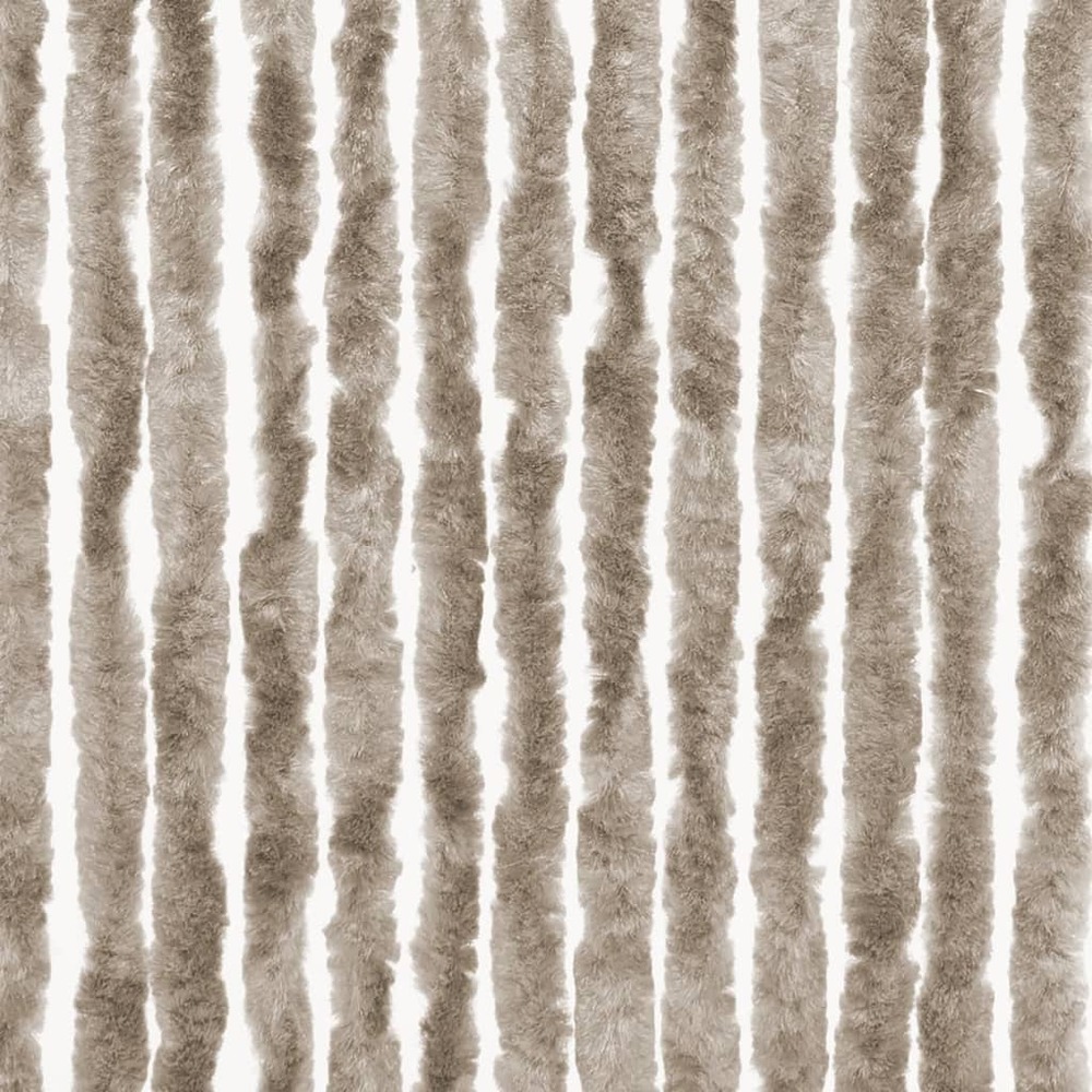 Rideau de porte chenille 185x56 cm marron