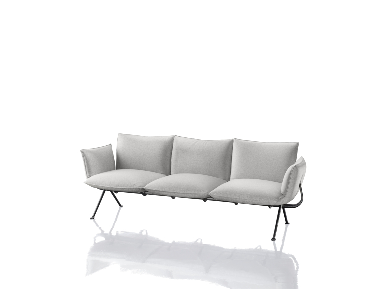 Magis Officina bank 3-zits divina melange lichtgrijs 120