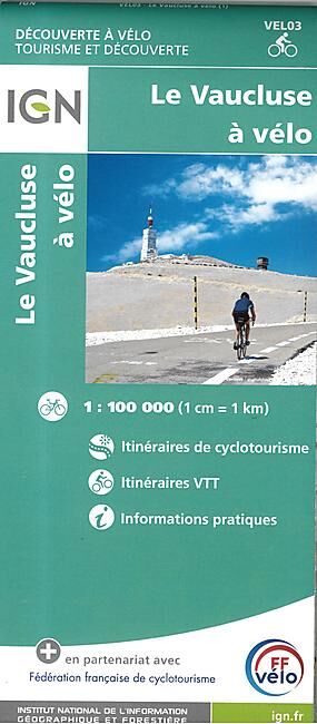 IGN - VAUCLUSE A VELO 1 100 000