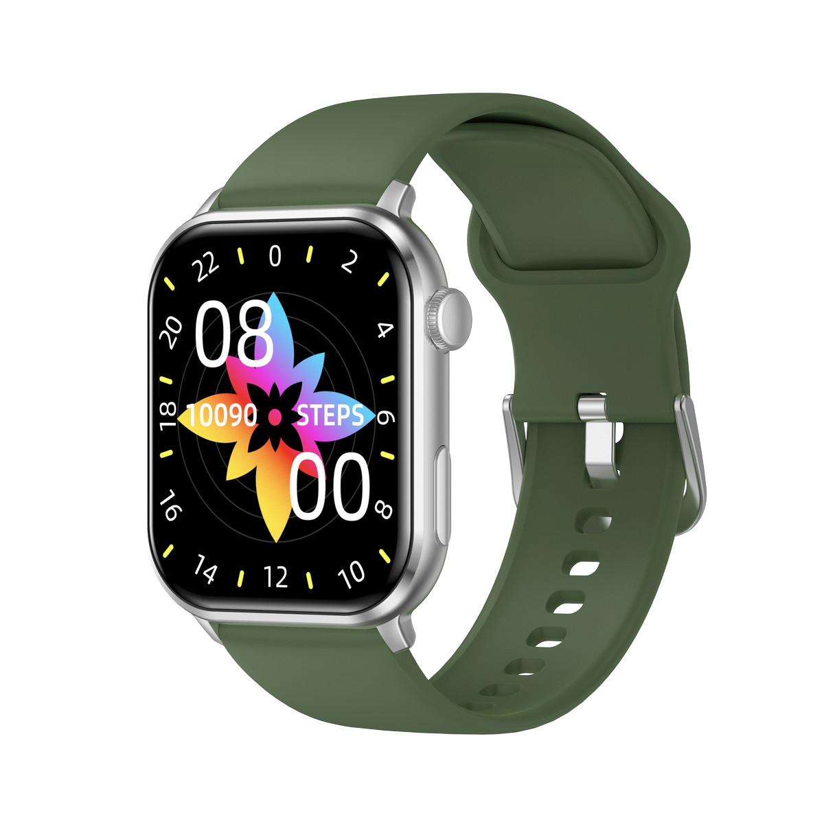 Montre SMARTY 2.0 training mixte connecté métal noir bracelet silicone