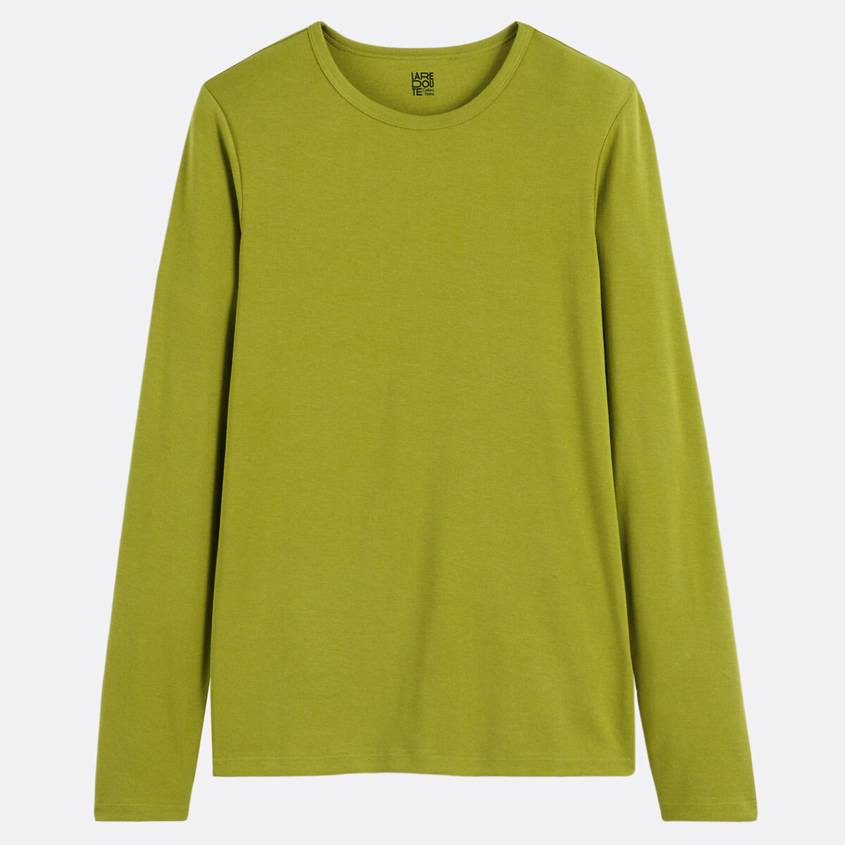 COLEÇÃO LA REDOUTE<br>Camiseta fluida, gola redonda, mangas compridas
