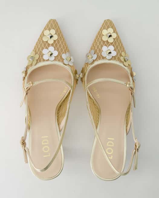 Lodilove Genasti Slingpumps in Gold