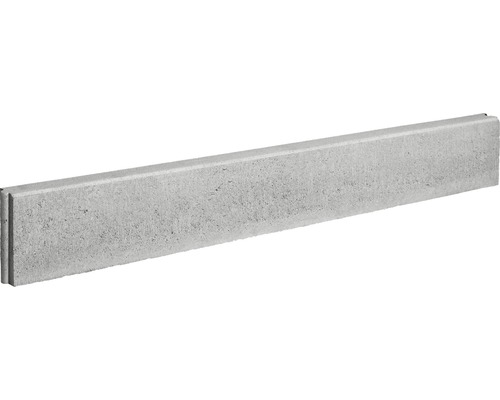 Betonnen gazonrand grijs afgeschuind aan beide zijden 100 cm x 5 cm x 15 cm