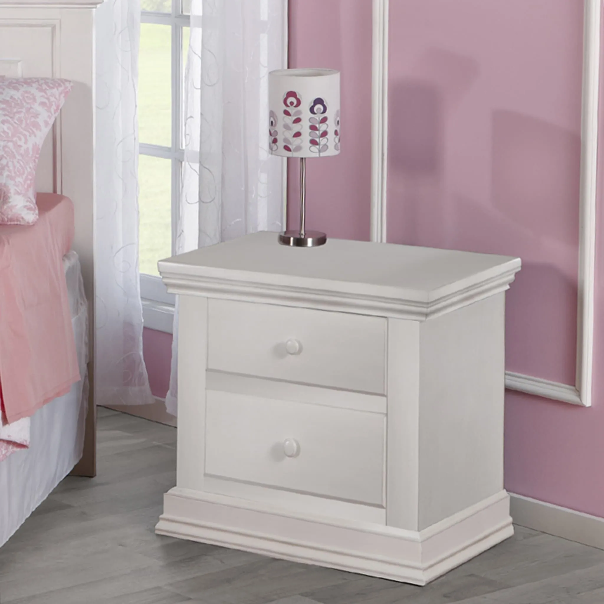 Pali Design Table de Nuit Modena - Blanc Vintage