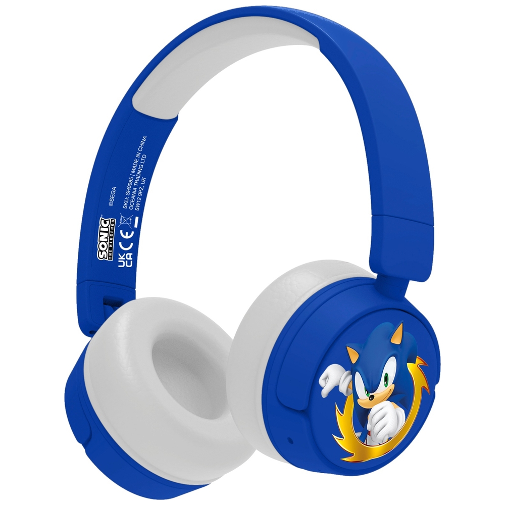 Sonic the Hedgehog kabellose Bluetooth-Kopfhörer für Kinder, blau
