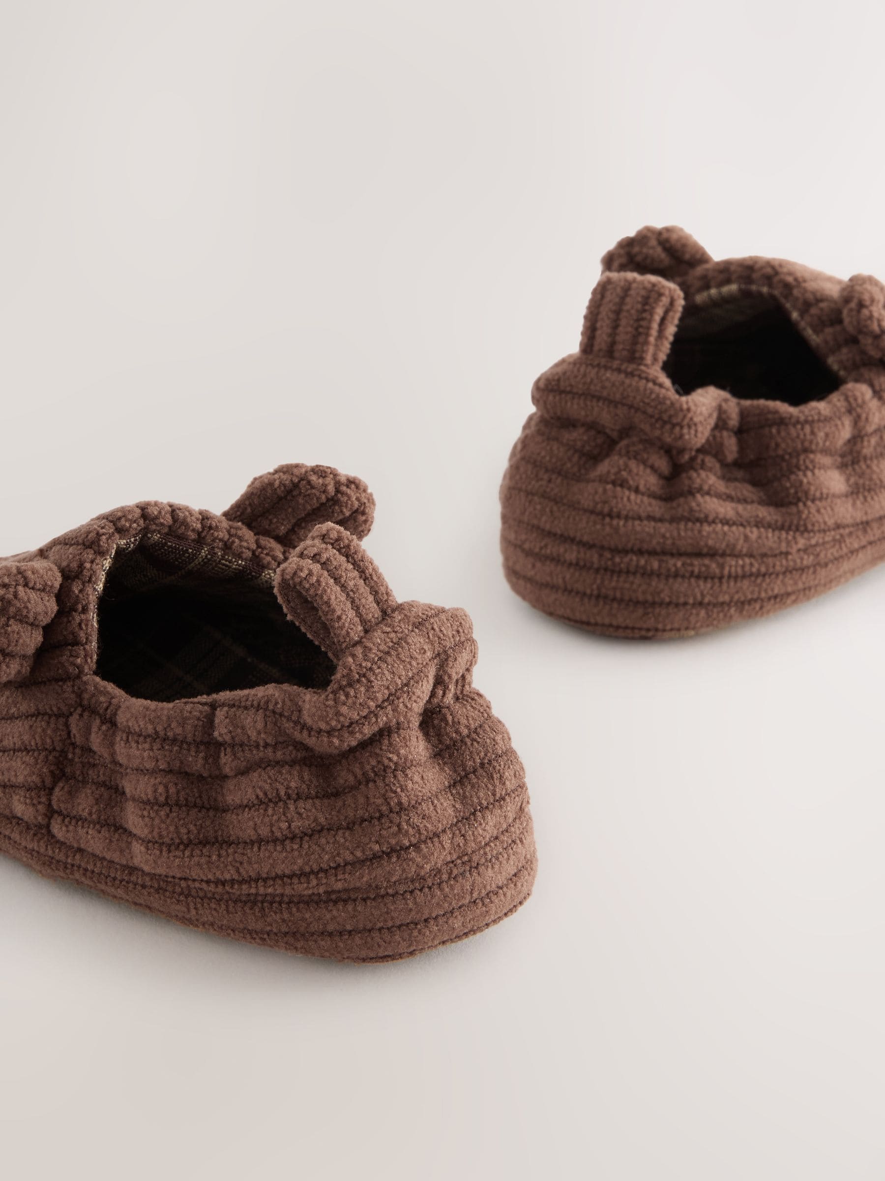 Chocoladebruin beer - Instapschoenen voor baby's (0-2mnd)