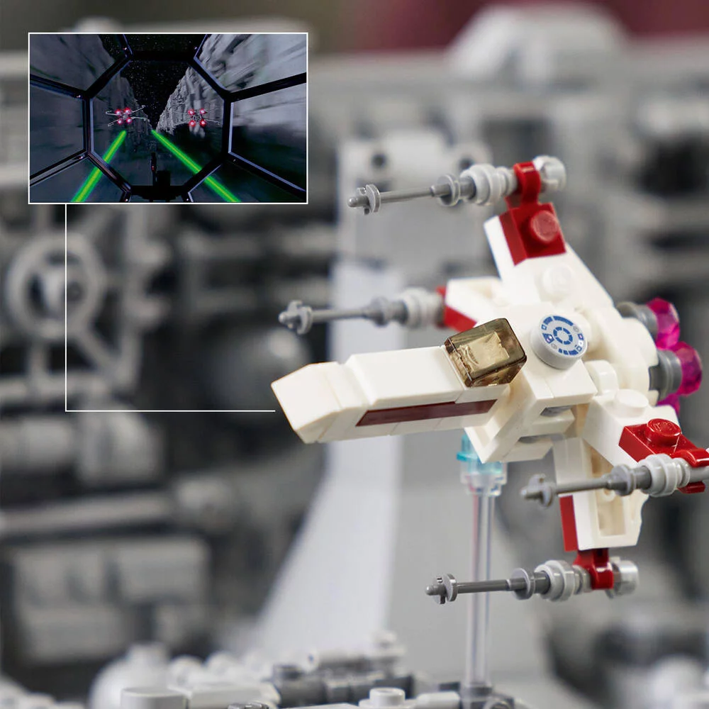 LEGO®STAR WARS 75329 - DIORAMA DE LA POURSUITE DANS LES TRANCHEES DE L'ETOILE DE LA MORT