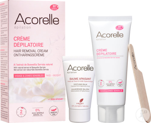 Acorelle Épilation Crème Dépilatoire Visage Et Zones Sensibles Bio Tube 75ml