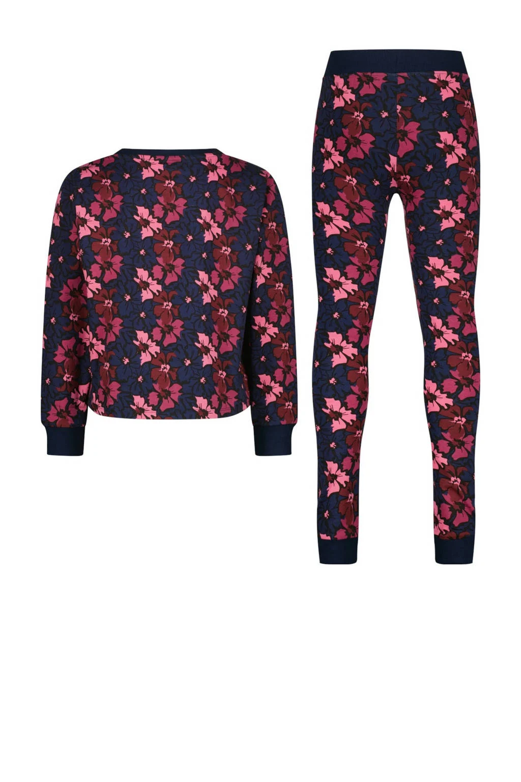 Vingino pyjamaset donkerblauw/roze
