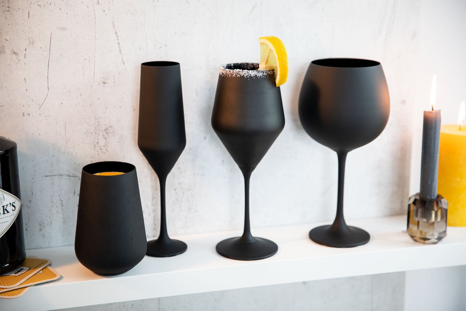 BOHEMIA SELECTION Ginglas JANE 6er Set schwarz