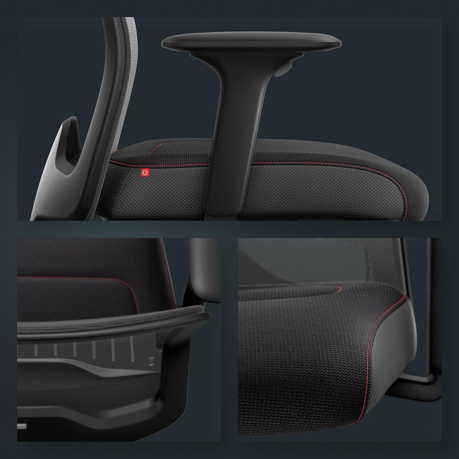 Interstuhl Bürostuhl Every Active Edition – ergonomischer Schreibtisch- und Gaming-Stuhl – Lordosenstütze für gesünderes Sitzen – vereint gesundes und aktives Sitzen (Anthrazit | Schwarz)