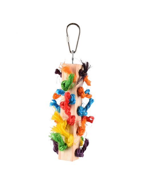 Flamingo Vogelspeelgoed Rainbow Dio Multi - Vogelspeelgoed - 5x5x17 cm Mix