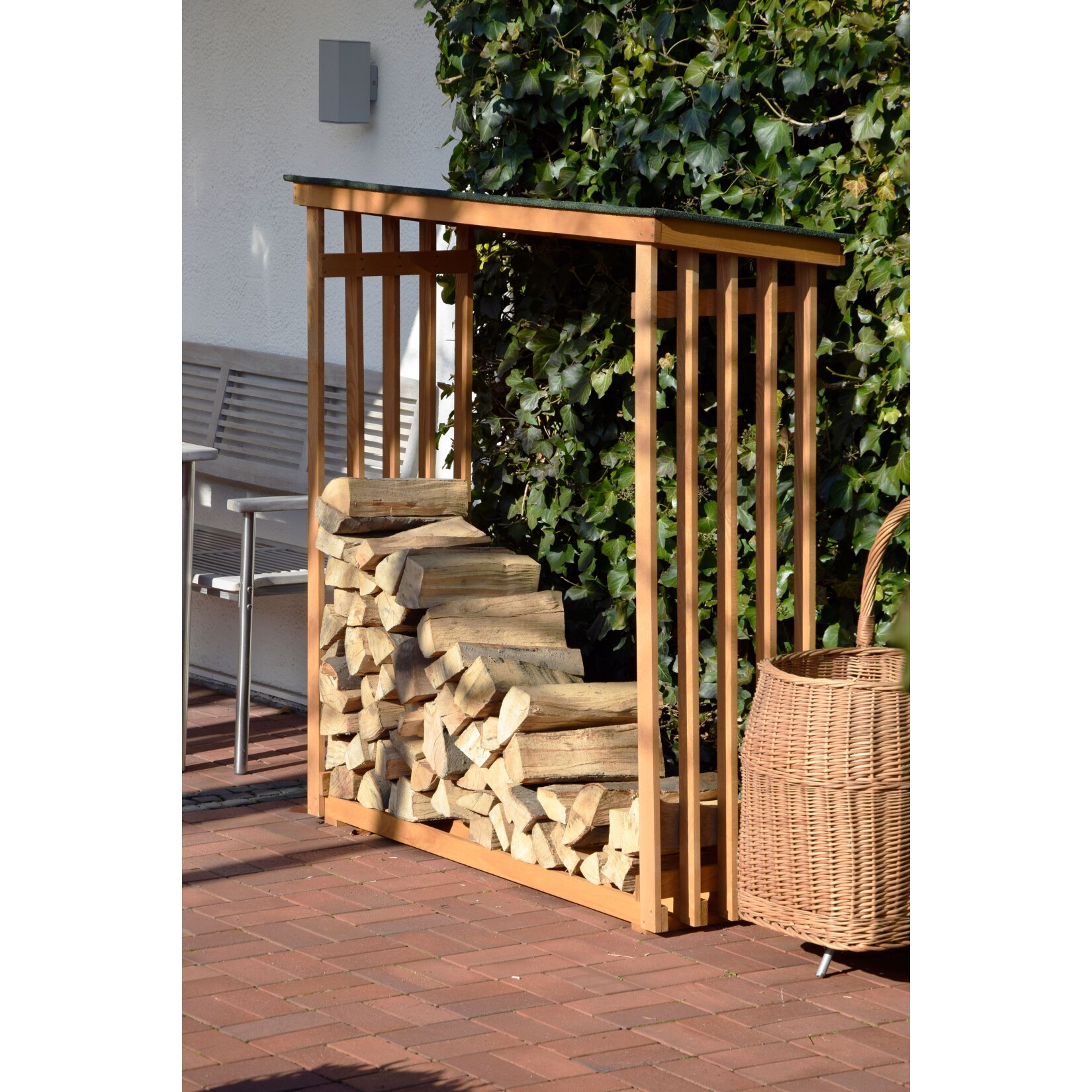 Dobar 56090e Kaminholzregal XL, 140x50x143cm