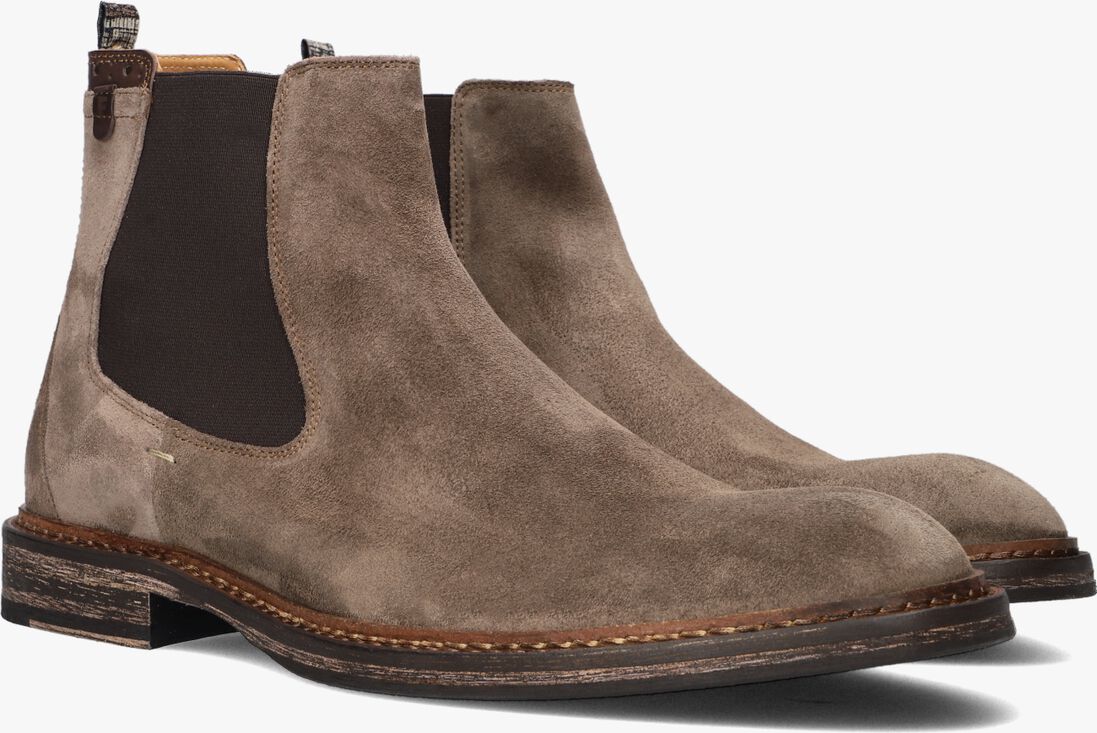 FLORIS VAN BOMMEL taupe floris van bommel chelsea boots sfm-60048