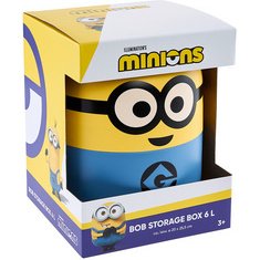 Boîte de rangement Minions 'bob', 6 L, bleu/jaune