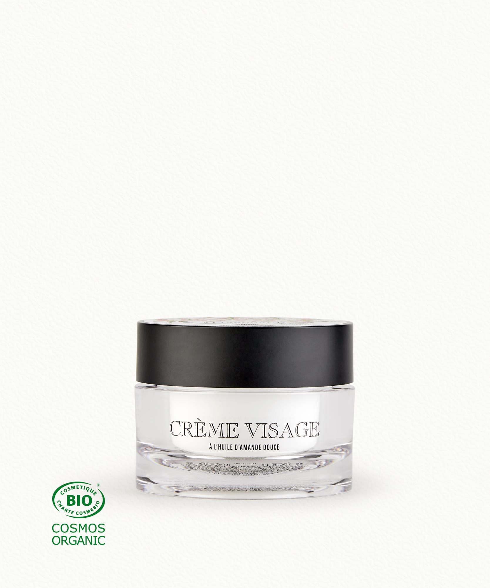 Crème Visage certifiée BIO  Huile d’amande douce - Pot 50 ml