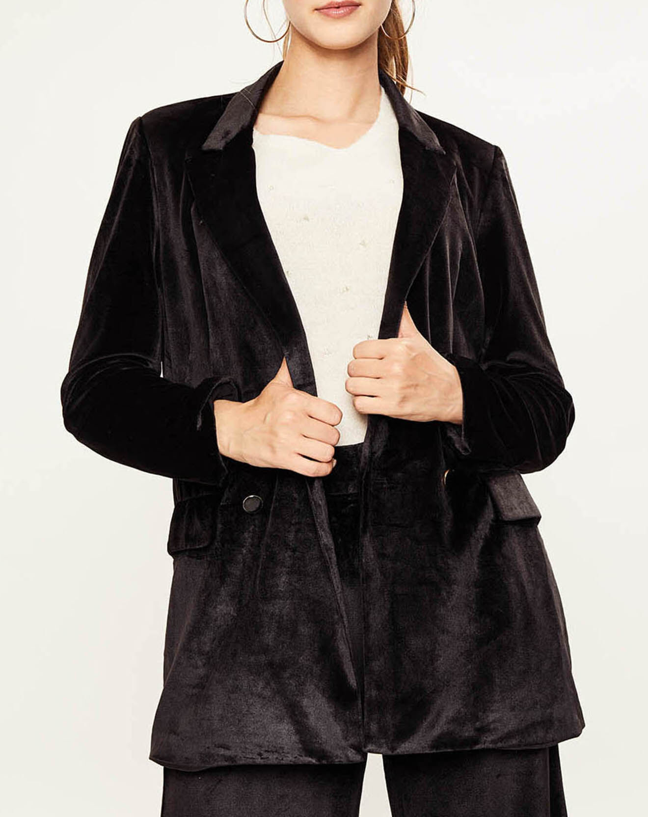La Petite Etoile Veste en Velours Feronia noire