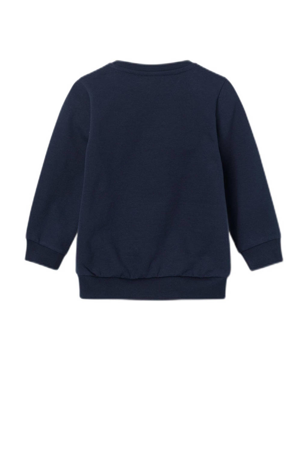 NAME IT sweater Gabby Cats NMFNESS met printopdruk donkerblauw/meerkleurig
